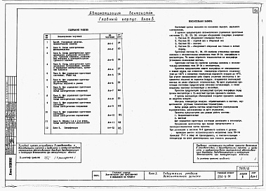 Состав альбома. Типовой проект 254-3-14Альбом 3 Электротехнические чертежи