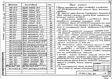 Состав альбома. Типовой проект 701-1-46с.86Альбом 6 Чертежи строительных изделий. Части 1, 2, 3     