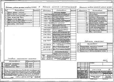 Состав альбома. Типовой проект У.503-3-32.92Альбом 2 Архитектурные решения. Конструкции железобетонные и бетонные. Конструкции металлические