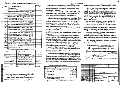 Состав альбома. Типовой проект 221-1-480.86Альбом 4 Электротехнические чертежи Часть 1, 2