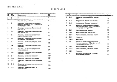 Состав альбома. Типовой проект 416-1-253.91Альбом 7 Сметы Книги 1, 2    