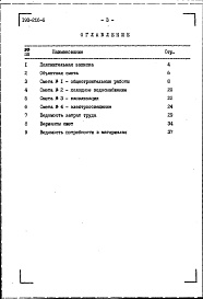 Состав альбома. Типовой проект 193-216-6Альбом 2 Сметы