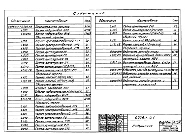 Состав альбома. Серия 1.426.1-4 БалкиВыпуск 1 Балки из бетона марок 400 и 500. Рабочие чертежи 