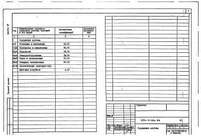 Состав альбома. Типовой проект 254-4-52с.86Альбом 4 Изделия железобетонные, деревянные и металлические