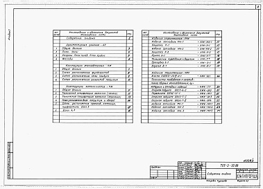 Состав альбома. Типовой проект 705-3-30.88Альбом 3 Архитектурные решения. Конструкции железобетонные. Конструкции металлические. Строительные изделия.  