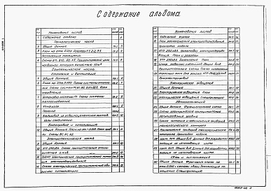 Состав альбома. Типовой проект 902-9-26.85Альбом 2 Технологическая, санитарно-техническая, электротехническая части. Автоматизация. Связь и сигнализация     