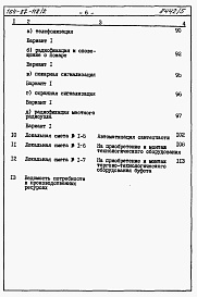 Состав альбома. Типовой проект 164-87-118.2Альбом 5 Часть 8.85 раздел 8.1.2 Сметы на блок обслуживания
