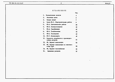 Состав альбома. Типовой проект 184-24-53.13.87Альбом 2 Сметы