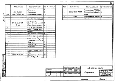Состав альбома. Типовой проект 503-5-20.86Альбом 1 Пояснительная записка. Архитектурно-строительные решения. Электроосвещение