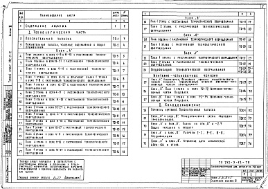 Состав альбома. Типовой проект 252-3-12Альбом 3 Чертежи технологического оборудования и холодоснабжения