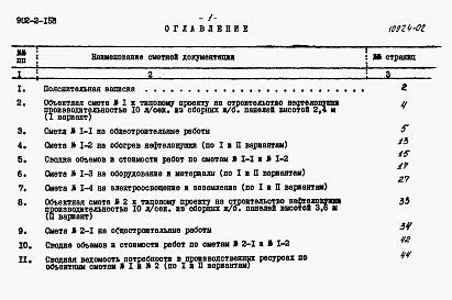 Состав альбома. Типовой проект 902-2-158Альбом 2 Сметы    