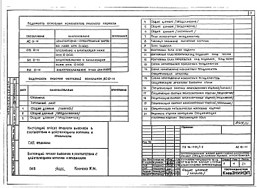 Состав альбома. Типовой проект 96-034/1.2Альбом 5 Часть 01-11.2 Архитектурно-строительные, санитарно-технические и электротехнические чертежи ниже отм.0.000 (вариант с устройством кладовых-боксов в подвале) 