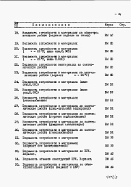 Состав альбома. Типовой проект 26-0108.13.87Альбом 5 Раздел 8-4 Ведомость потребности в материалах