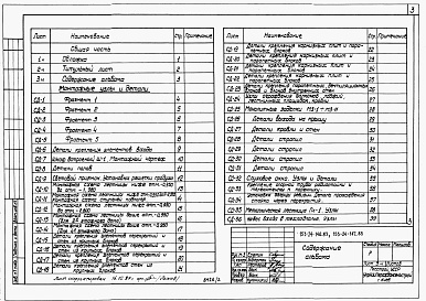 Состав альбома. Типовой проект 153-24-147.83Альбом 2 Примененный из ТП 153-24-146.83 Монтажные узлы и детали