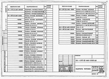 Состав альбома. Типовой проект 211-1-247.83Альбом 4 Изделия железобетонные сборные