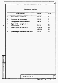 Состав альбома. Типовой проект 902-9-39.85Альбом 12 Ведомости потребности в материалах