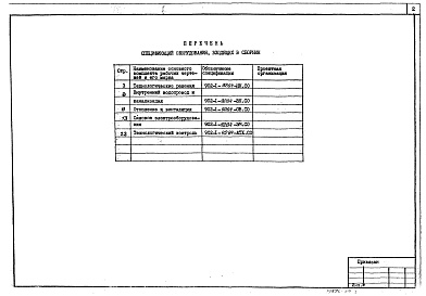 Состав альбома. Типовой проект 902-1-95.84Альбом 7 Спецификации оборудования. (из тп 902-1-92.84).          