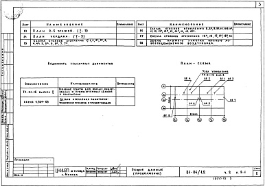 Состав альбома. Типовой проект 81-04/1.2Альбом 5 Отопление и вентиляция. С радиаторами на расчетные температуры -25, -30, -35, -40 С (нагревательные приборы М-140-АО). Часть 2, раздел 2-1