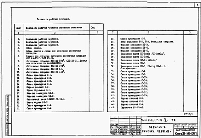 Состав альбома. Типовой проект 67-047с.13.87Альбом 3 Примененный из ТП 114-67-2с.87 Изделия железобетонные. Изделия металлические. Изделия деревянные 
