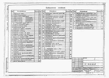 Состав альбома. Типовой проект 291-8-19с.87Альбом 1. Архитектурно-строительные и технологические чертежи.     