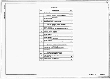 Состав альбома. Типовой проект 815-0-58.87Альбом 2 Чертежи. Спецификации оборудования