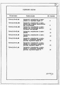 Состав альбома. Типовой проект 708-43.89Альбом 9 Ведомости потребности в материалах.          