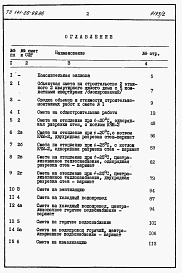 Состав альбома. Типовой проект 141-26-99.86 Альбом 2 Раздел 8-1 Сметы