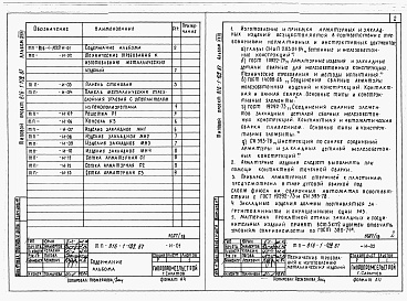 Состав альбома. Типовой проект 816-1-109.87Альбом 18 Изделия заводского изготовления 
