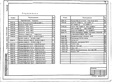 Состав альбома. Типовой проект 414-6-15.92Альбом 3 Изделия заводского изготовления