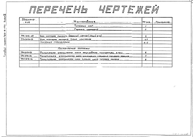 Состав альбома. Типовой проект 406-9-140Альбом 3 Тепловой контроль и автоматика.Чертежи задания заводу-изготовителю