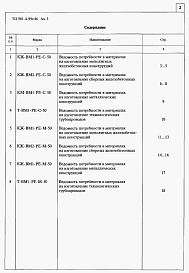 Состав альбома. Типовой проект 901-4-99с.86Альбом 5 Ведомость потребности в материалах 