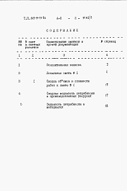 Состав альбома. Типовой проект 805-9-19.86Альбом 2 – Сметы. Ведомости потребности в материалах.    