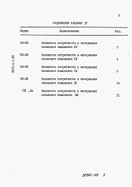 Состав альбома. Типовой проект 0901-4-2.85Альбом 4 Ведомости потребности в материалах.     