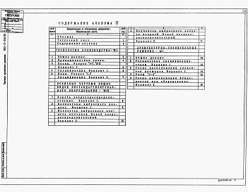 Состав альбома. Типовой проект 904-2-056.95Альбом 2 Блок утилизации теплоты до 10 тыс. м3;/ч. Технология производства. Архитектурно-строительные решения              