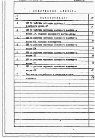 Состав альбома. Типовой проект 416-1-174.86Альбом 5 Ведомости потребности в материалах.  