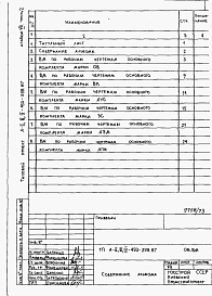 Состав альбома. Типовой проект А-II,III,IV-450-398.87Альбом 8 Ведомости потребности в материалах. Часть 2