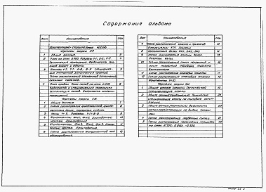 Состав альбома. Типовой проект 902-9-26.85Альбом 3 Архитектурно-строительная часть     