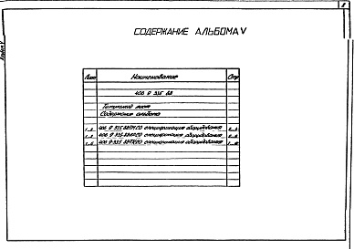 Состав альбома. Типовой проект 406-9-335.88Альбом 5 Спецификации оборудования.