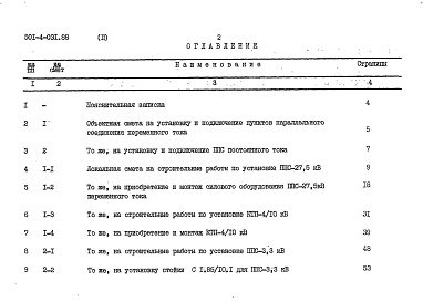 Состав альбома. Типовой проект 501-4-031.88Альбом 2 Сметы      