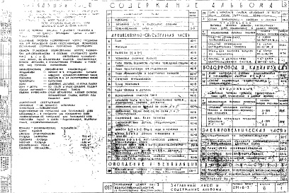 Состав альбома. Типовой проект 291-8-7Альбом 6 Хозяйственный корпус. Архитектурно-строительная, сантехническая и электротехническая части