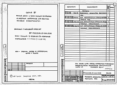 Состав альбома. Типовой проект 87-0161.13.89Альбом 11 Примененный из ТП 87-0160.13.89 Задание заводу на изготовление щитов и пультов