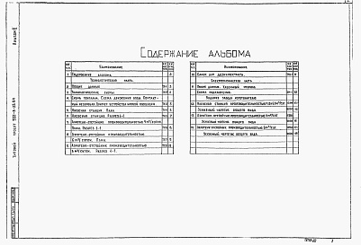 Состав альбома. Типовой проект 902-3-35.84Альбом 2 Технологическая и электротехническая части. Задание заводу- изготовителю     