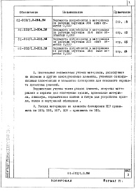 Состав альбома. Типовой проект 81-012/1.2Альбом 31 Ведомость потребности в материалах неизменяемой части блок секции и элементов блокировки. 81-012/1.2-ВМ 