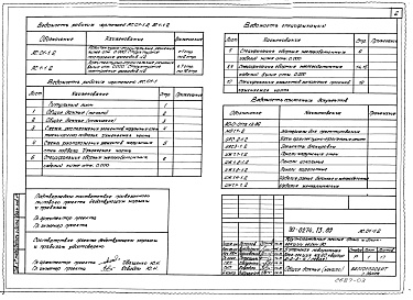 Состав альбома. Типовой проект 90-0274.13.89Альбом 3 Архитектурно-строительные решения ниже отм. 0.000. Структурное построение фасадов №2 (АС.01-1.2). Архитектурно-строительные решения выше отм. 0.000. Структурное построение фасадов №2 (АС.1-1.2)
