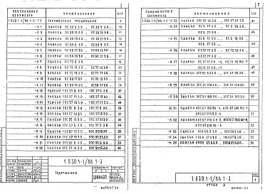 Состав альбома. Серия 1.030.1-1/88 СтеныВыпуск 1-3 Панели из легких и ячеистых бетонов толщиной 300 мм для стен общественных зданий и вспомогательных зданий промышленных предприятий. Опалубка и армирование. Рабочие чертежи