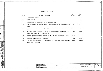 Состав альбома. Типовой проект 320-31Альбом 2 Альбом рекомендуемого ассортимента древесно-кустарных и цветочных растений