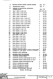 Состав альбома. Типовой проект II-57-07/12ЮАЧасть 1 Раздел 1/1-12 Архитектурно-строительные чертежи Монтажные чертежи надземной части здания