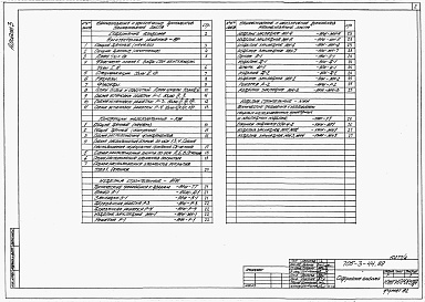 Состав альбома. Типовой проект 705-3-44.89Альбом 3   Архитектурные решения.Конструкции железобетонные.      