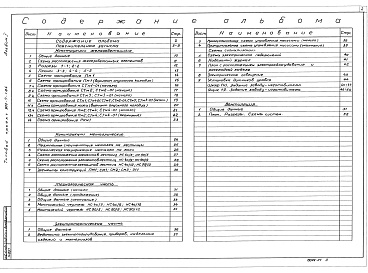 Состав альбома. Типовой проект 902-7-1.84Альбом 1 Конструкции железобетонные. Конструкции металлические. Технологическая часть. Электротехническая часть. Вентиляция    