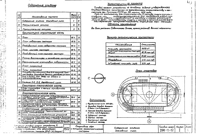 Состав альбома. Типовой проект 290-1-17Альбом 1 Архитектурно-строительная, санитарно-техническая, электротехническая части и раздел слабых токов